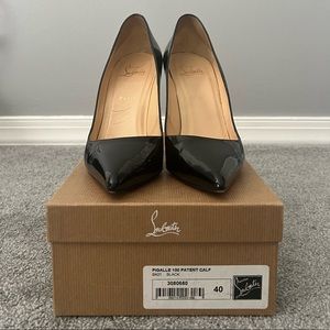 Christian Louboutin Pigalle 100 Patent Leather Pumps